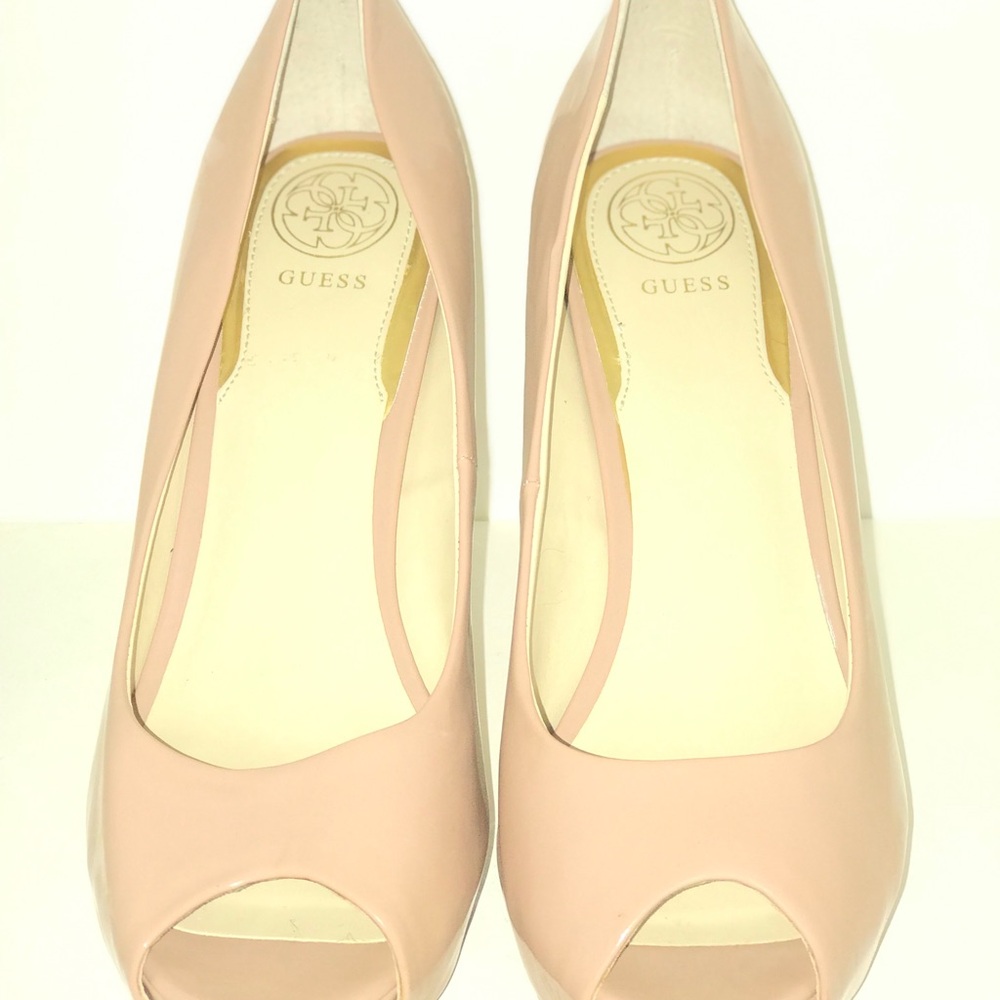 Guess Women's Blush Peep Toe Heels